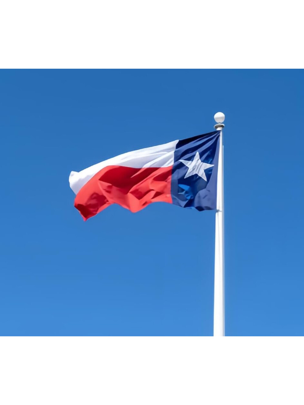 Texas Lone Star State Flag Embroidered 2'x3' Brass Grommets